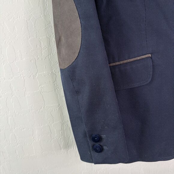 Dolce Gabbana Navy Corduroy Patch Blazer - Picture 7 of 11